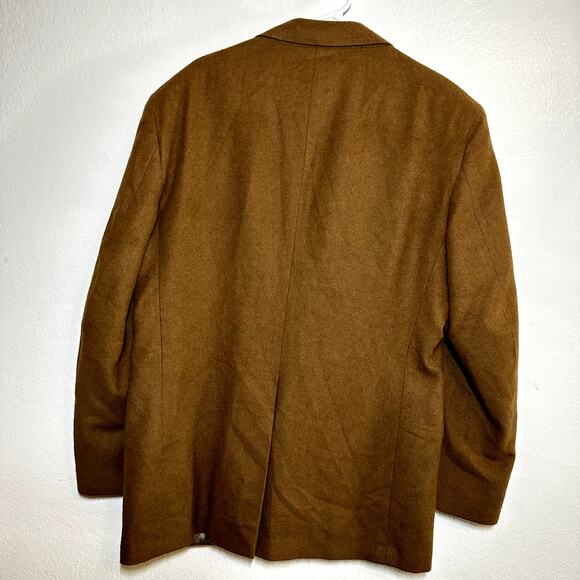 Vintage Hunt Valley Camel Hair Blazer USA Suit Two-Button Notch Lapel Brown 42L - Picture 6 of 6